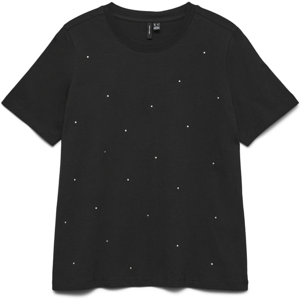 Vero Moda Vero moda dam t-shirt VMPAULINA T-shirt Black