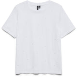 Vero Moda Vero moda dam t-shirt VMPAULINA T-shirt Bright White