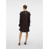 Vero Moda Vero moda damklänning VMLIZZI Dress Chocolate Torte