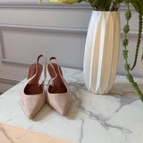 SHOES Vibeke dam klackskor P-1523 Shoes Khaki