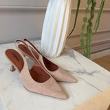 SHOES Vibeke dam klackskor P-1523 Shoes Khaki