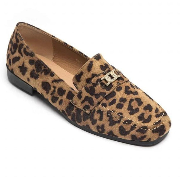 SHOES Vigdis Dame loafers 6691 Shoes Leopard