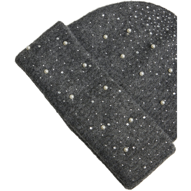 VILA Vila dam Beanie mossa VISUMM Hats Dark grey melange