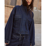 VILA Vila dam denimjacka VIADONNA Jacket Dark Blue Denim