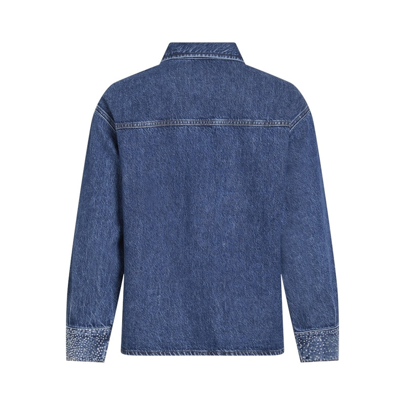 VILA Vila dam denimskjorta VIPAL Shirt Medium blue denim