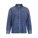 VILA Vila dam denimskjorta VIPAL Shirt Medium blue denim