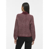 VILA Vila dam stickat VILORY Knit Port Royale Pattern EGGNOG MELANGE