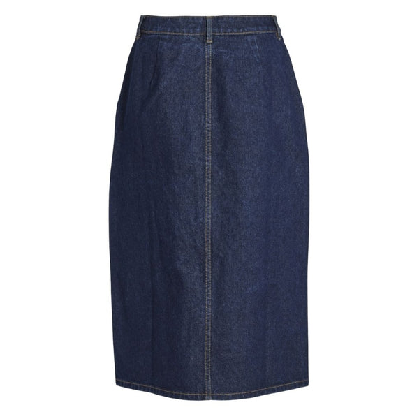 VILA Vila dam kjol VIKIRA Skirt Dark Blue Denim