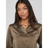 VILA Vila dam skjorta VIJETRA Shirt Dusty Olive