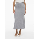 VILA Vila damkjol VIRIL Skirt Medium grey melange