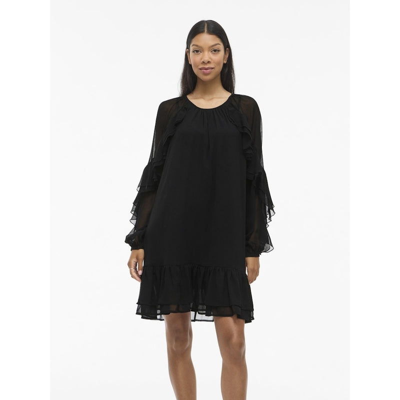 VILA Vila damklänning VIBINNA Dress Black Beauty
