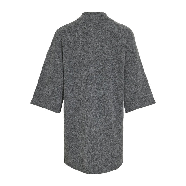 VILA Vila damstickad klänning VILAURI Knit Medium grey melange