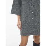 VILA Vila damstickad klänning VILAURI Knit Medium grey melange