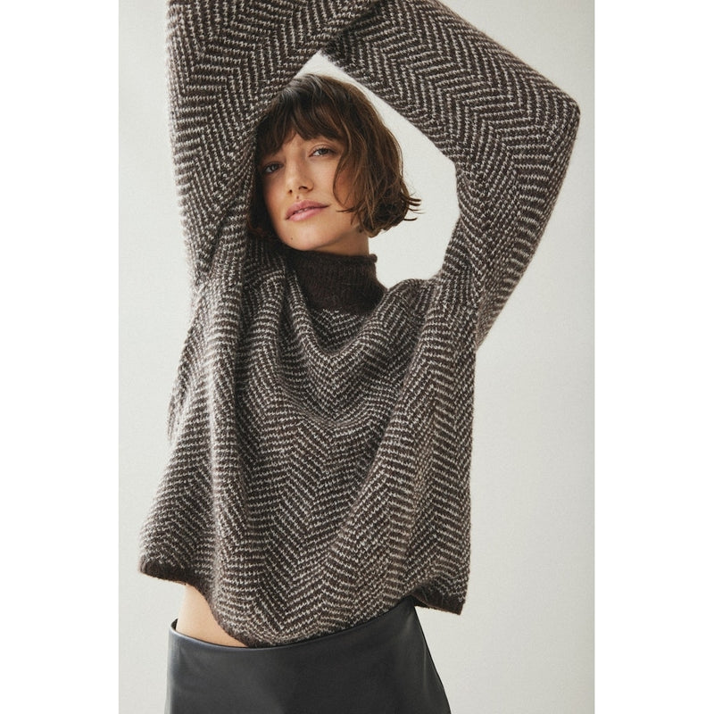 VILA Vila damstickat VILORY Knit Coffee Bean