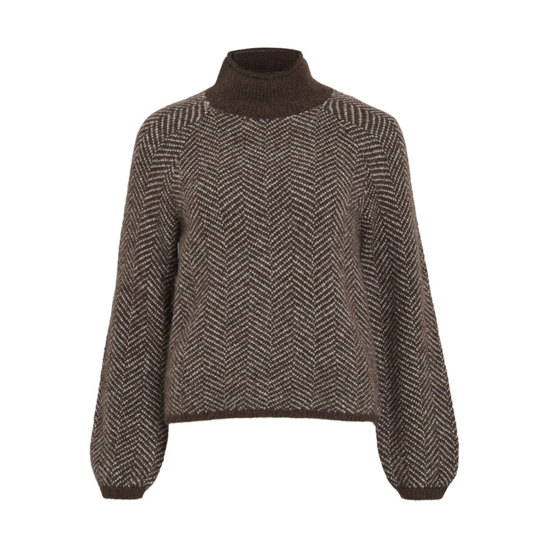 VILA Vila damstickat VILORY Knit Coffee Bean