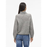 VILA Vila damstickat VILORY Knit Medium grey melange