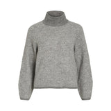 VILA Vila damstickat VILORY Knit Medium grey melange