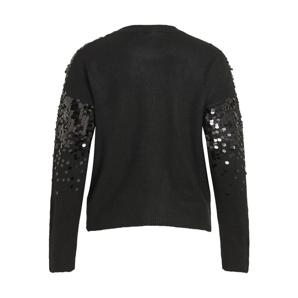 VILA Vila damstickning VISIQUIN Knit Black Beauty