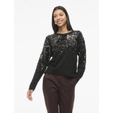 VILA Vila damstickning VISIQUIN Knit Black Beauty