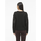 VILA Vila damstickning VISIQUIN Knit Black Beauty
