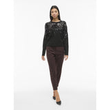 VILA Vila damstickning VISIQUIN Knit Black Beauty