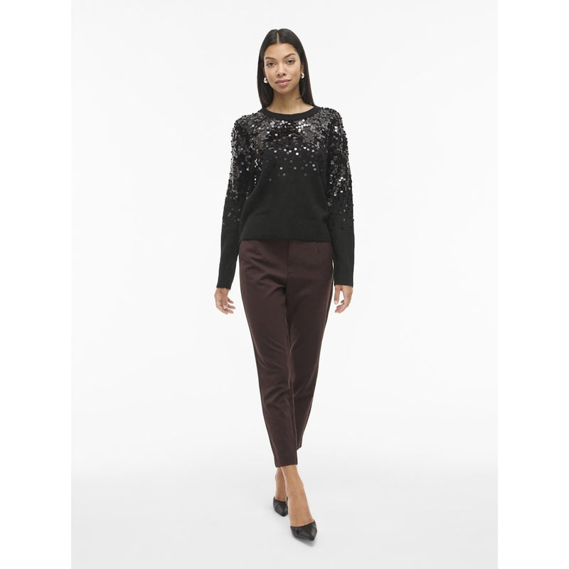 VILA Vila damstickning VISIQUIN Knit Black Beauty