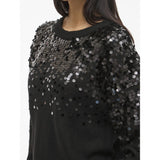 VILA Vila damstickning VISIQUIN Knit Black Beauty