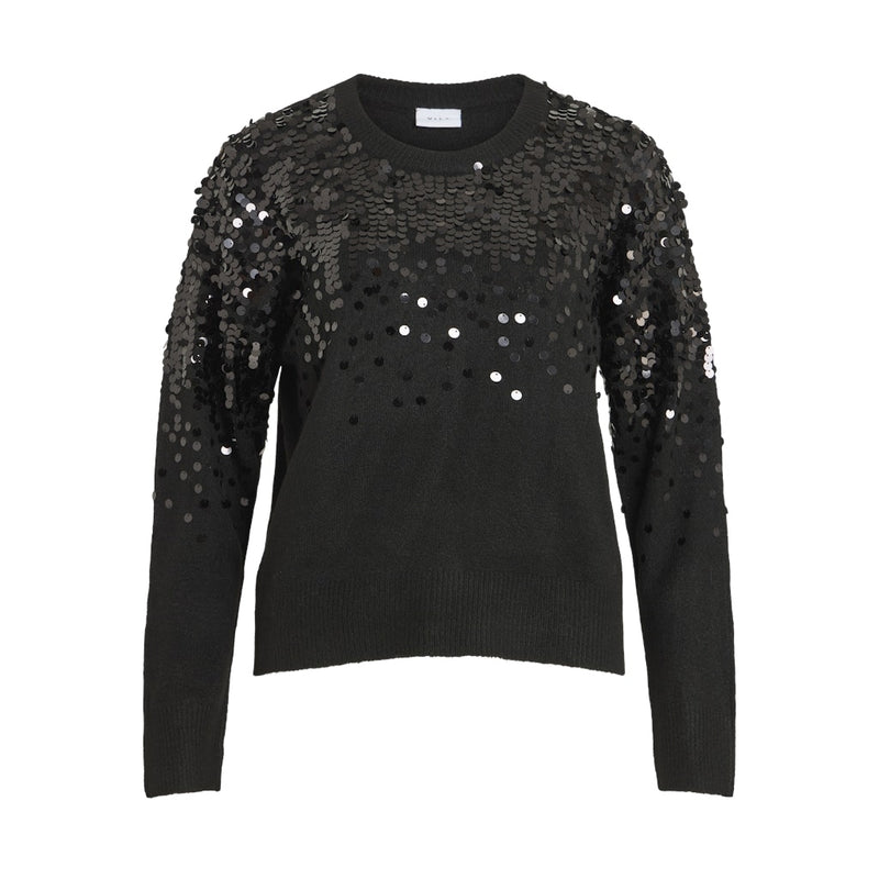 VILA Vila damstickning VISIQUIN Knit Black Beauty