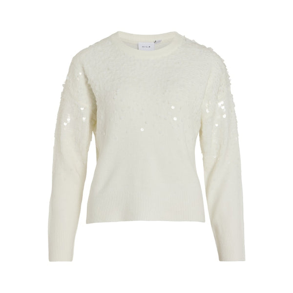 VILA Vila damstickning VISIQUIN Knit White