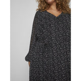 VILA Vila klänning curve dam VIDALIANA Dress Black