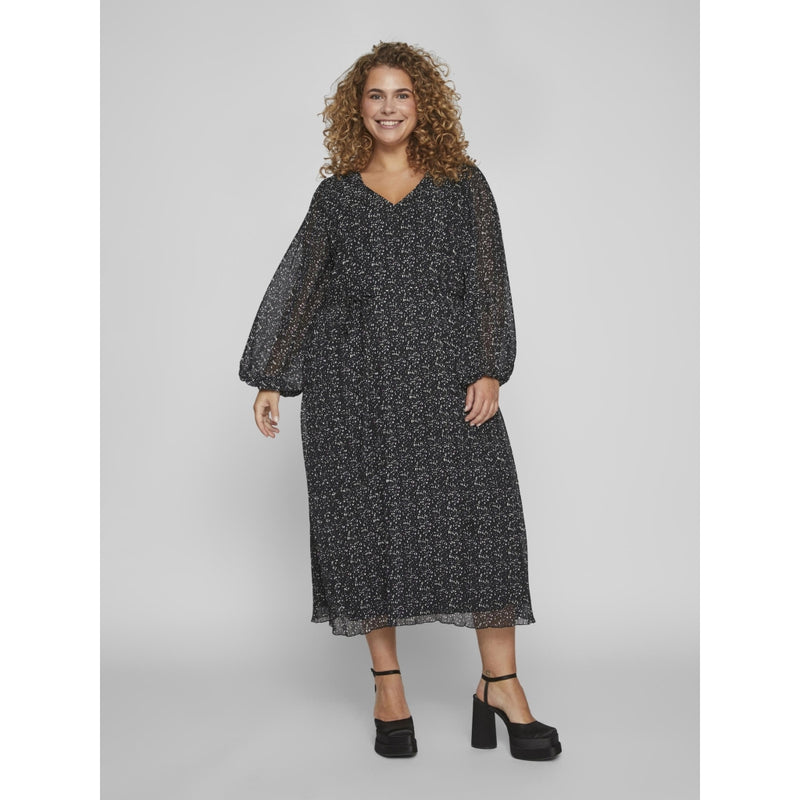 VILA Vila klänning curve dam VIDALIANA Dress Black