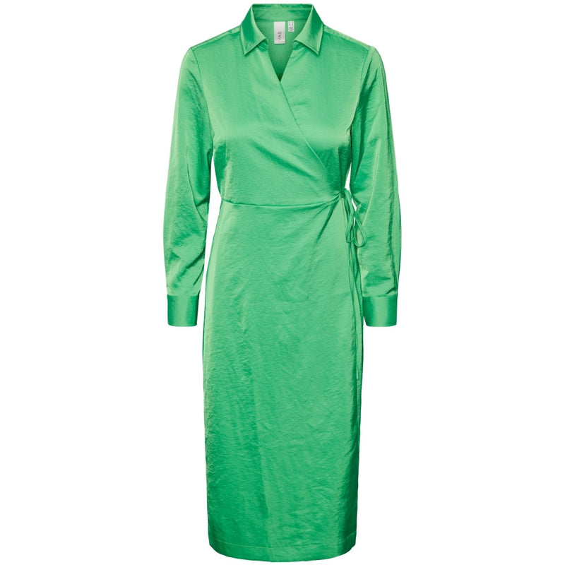 Y.A.S Y.A.S dam klänning YASSIGNE Dress Poison green