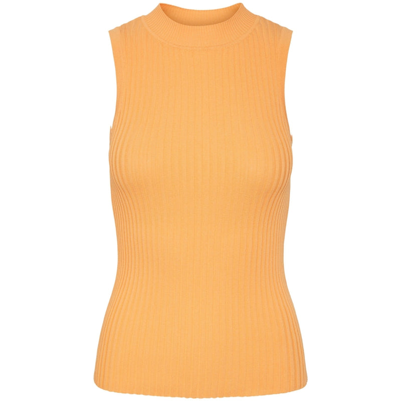 Y.A.S YAS stickad tank top YASTANKI Top Mock Orange