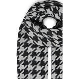 b.young b.young dam halsduk BYVILEAVES Scarf Black Mix