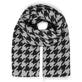 b.young b.young dam halsduk BYVILEAVES Scarf Black Mix