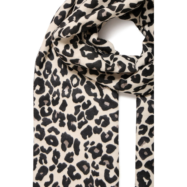 b.young b.young dam halsduk BYVILEOPARD Scarf Black Mix