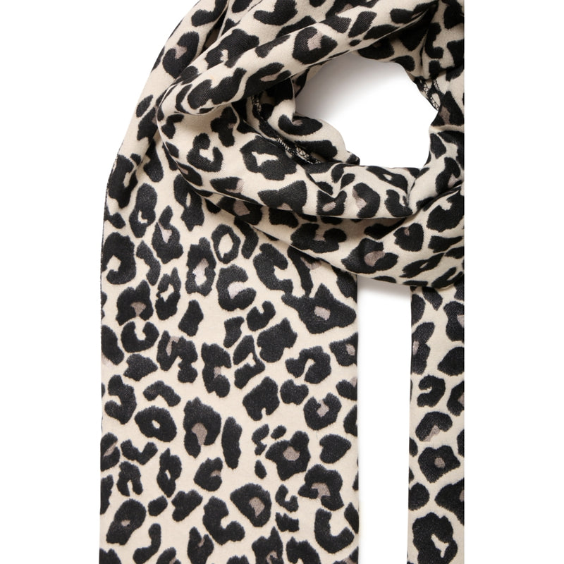 b.young b.young dam halsduk BYVILEOPARD Scarf Black Mix