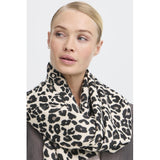 b.young b.young dam halsduk BYVILEOPARD Scarf Black Mix