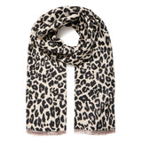 b.young b.young dam halsduk BYVILEOPARD Scarf Black Mix