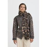 b.young b.young dam halsduk BYWEOPARD Scarf Black Mix