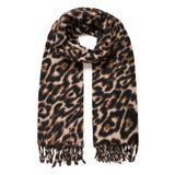 b.young b.young dam halsduk BYWEOPARD Scarf Black Mix