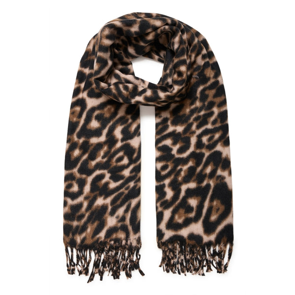 b.young b.young dam halsduk BYWEOPARD Scarf Black Mix