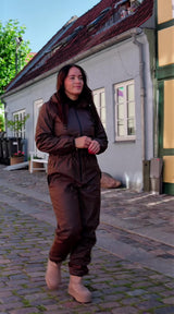 ONLY ONLY dam padded rainsuit ONLPHILIPPA Rainwear Chocolate Brown